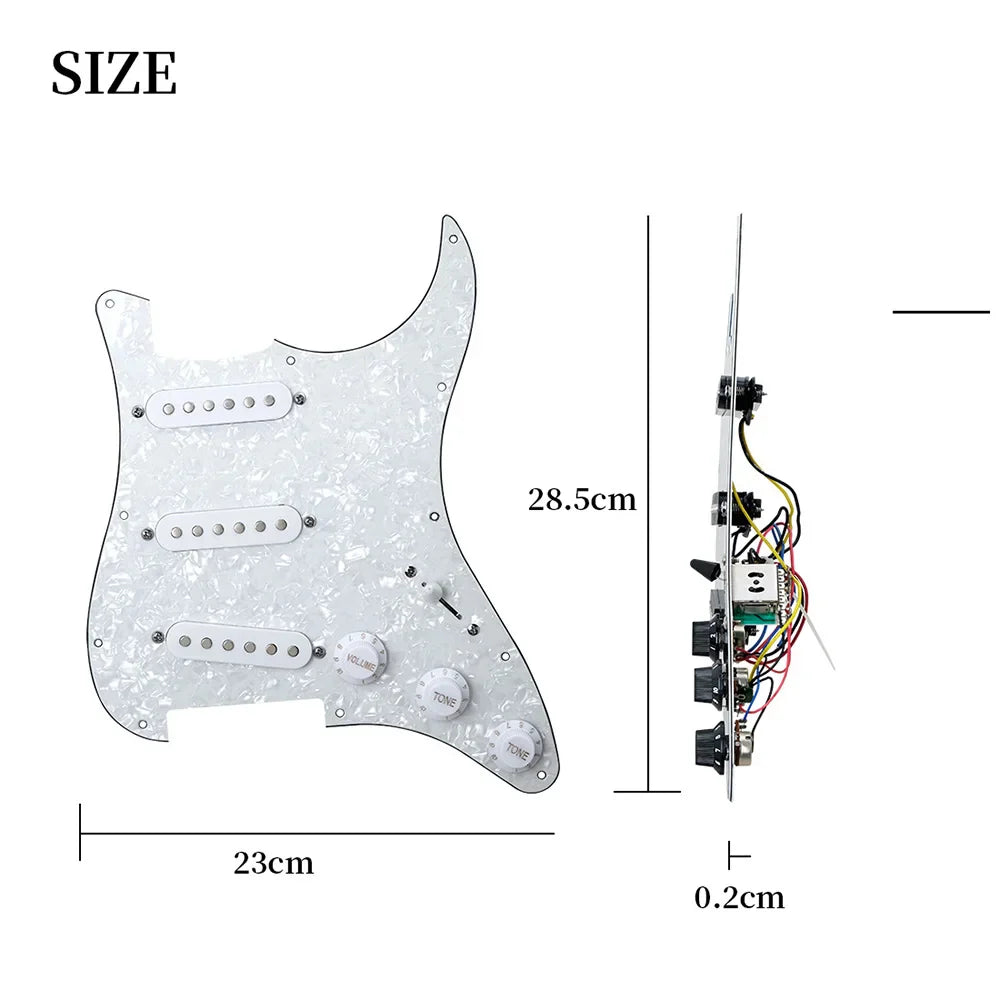 Electric Guitar Pickguard with Pickups