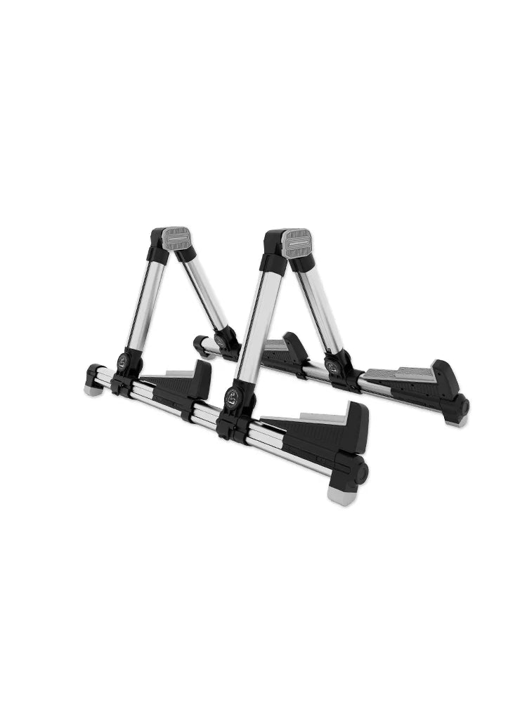 Galux GS-201 Twin Guitar Stand Foldable and Adjustable Stand Stable Support ABS Rotary Silicone Design Guitar Bass Accessories