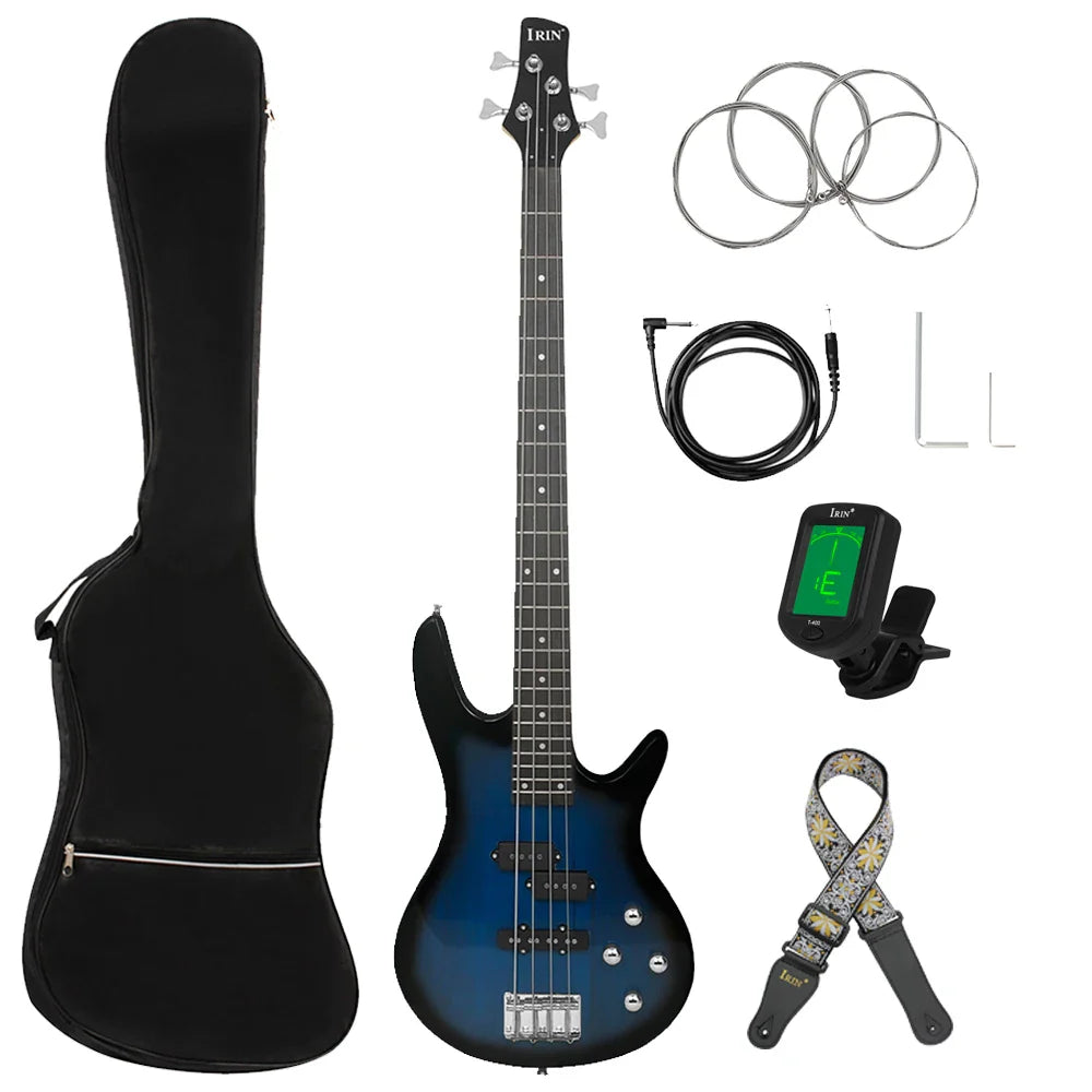 IRIN 4 Strings Bass Guitar 24 Frets Maple Body Electric Bass Guitar Stringed Musical Instrument With Guitar Parts & Accessories