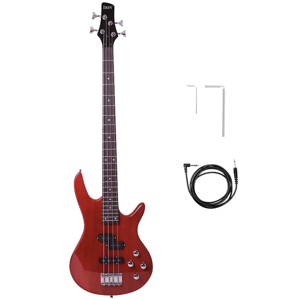 IRIN 4 Strings Bass Guitar 24 Frets Maple Body Electric Bass Guitar Stringed Musical Instrument With Guitar Parts & Accessories