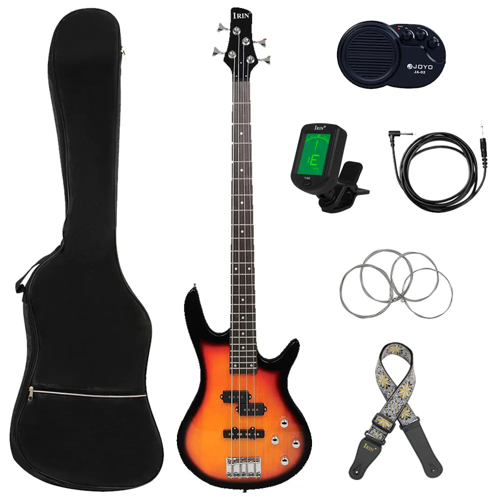 IRIN 4 Strings Electric Bass Guitar 24 Frets Maple Body Bass Guitar Guitarra