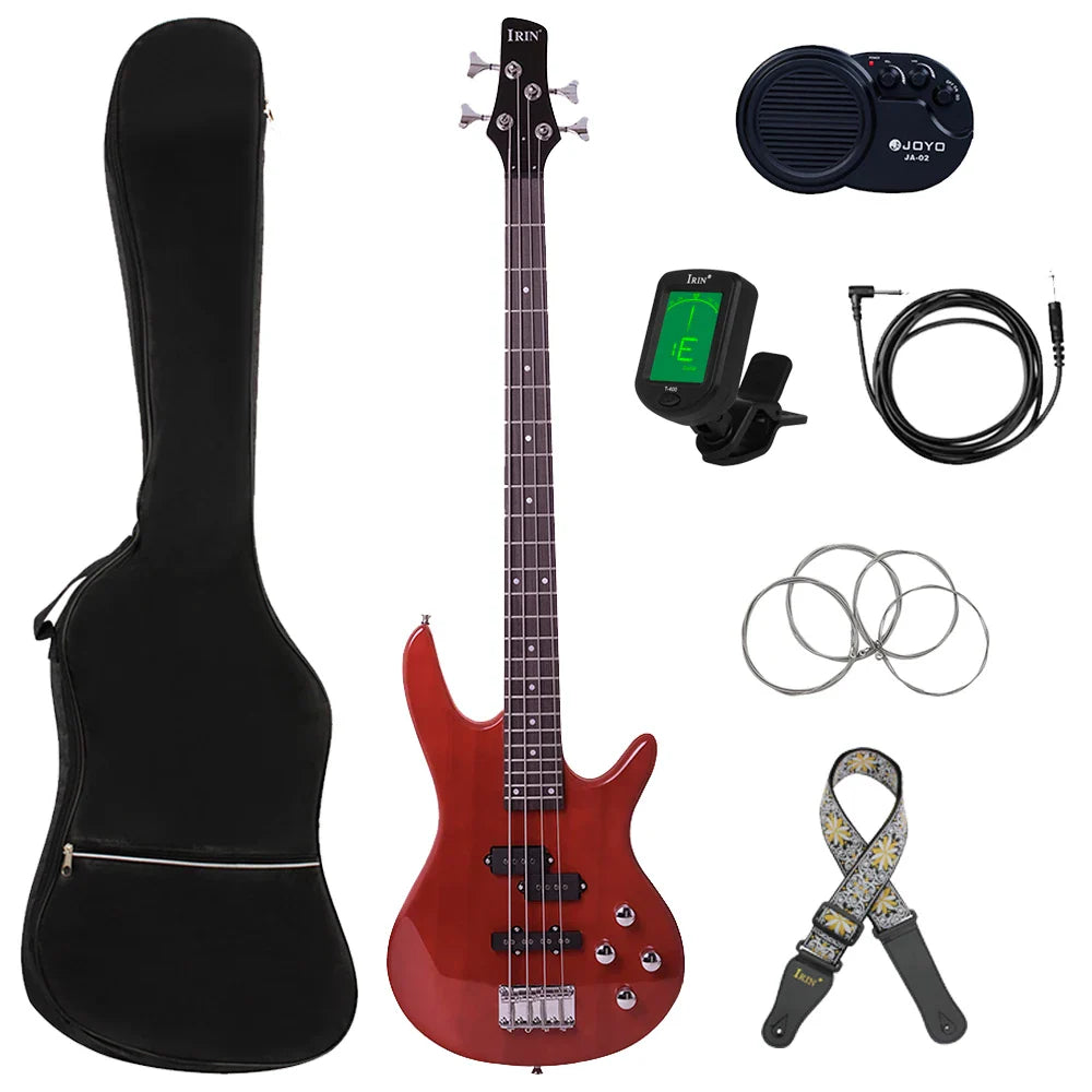 IRIN 4 Strings Electric Bass Guitar 24 Frets Maple Body Bass Guitar Guitarra