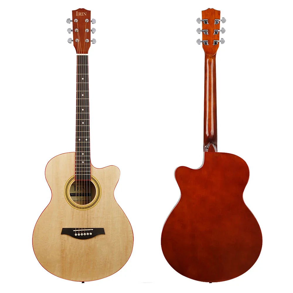 IRIN 40 Inch Acoustic Guitar 6 Strings 21 Frets Maple Body Folk Guitar Guitarra