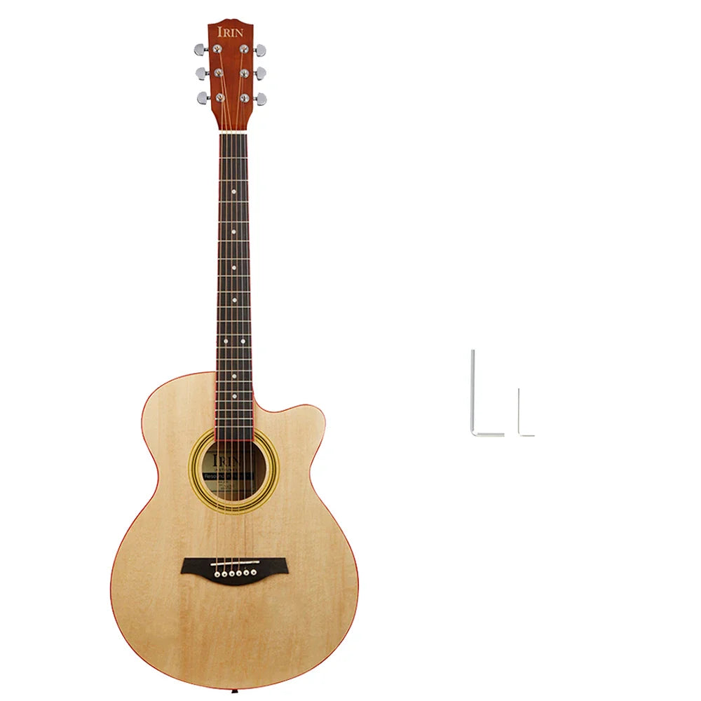 IRIN 40 Inch Acoustic Guitar 6 Strings 21 Frets Maple Body Folk Guitar Guitarra