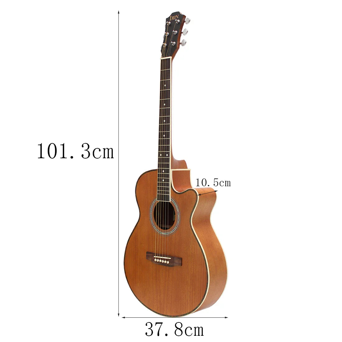 IRIN 40 Inch Acoustic Guitar Kit Sapele Body 6 Strings Folk Guitar Guitarra