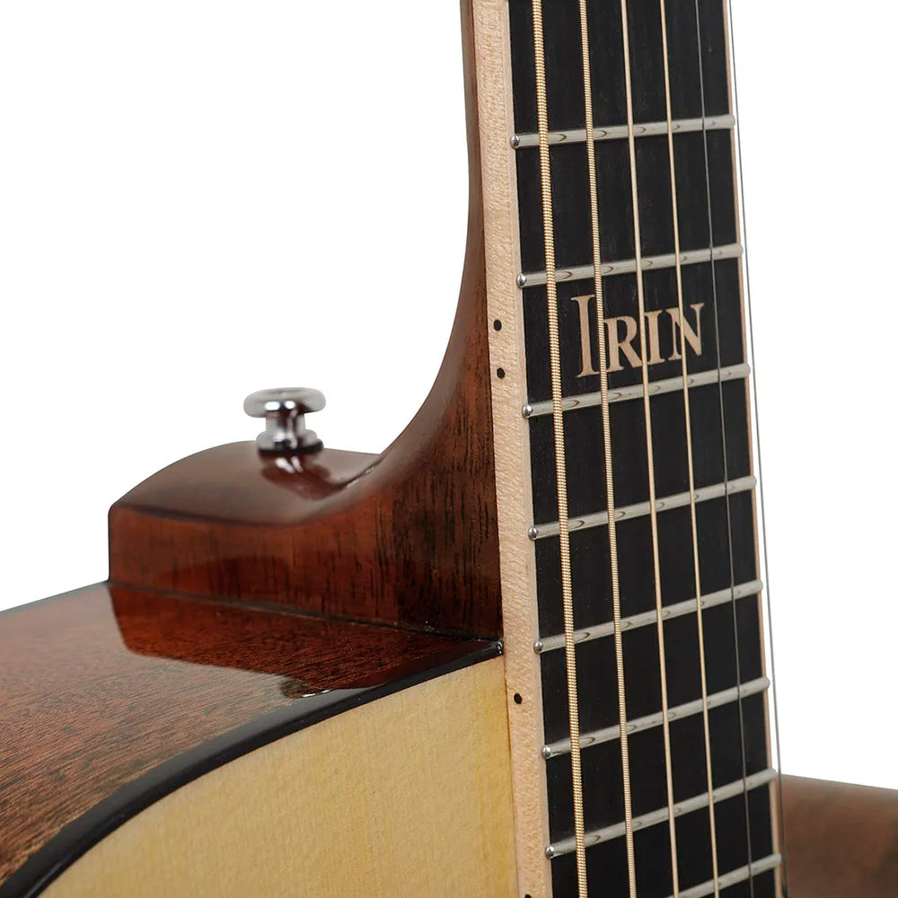 IRIN 41 Inch 6 Strings Acoustic Guitar Spruce Wood Panel Folk Guitarra with Bag