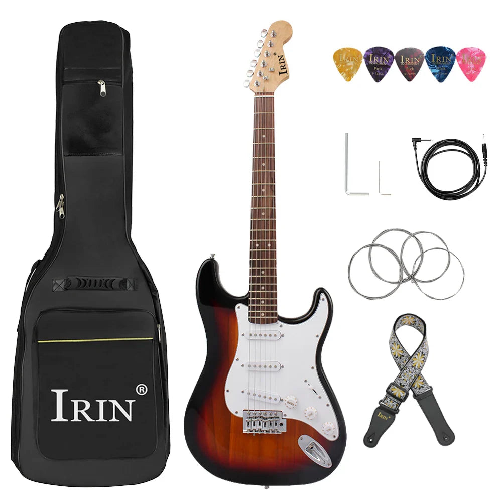 IRIN 6 String Electric Guitar 39 Inch 21 Frets Basswood Body