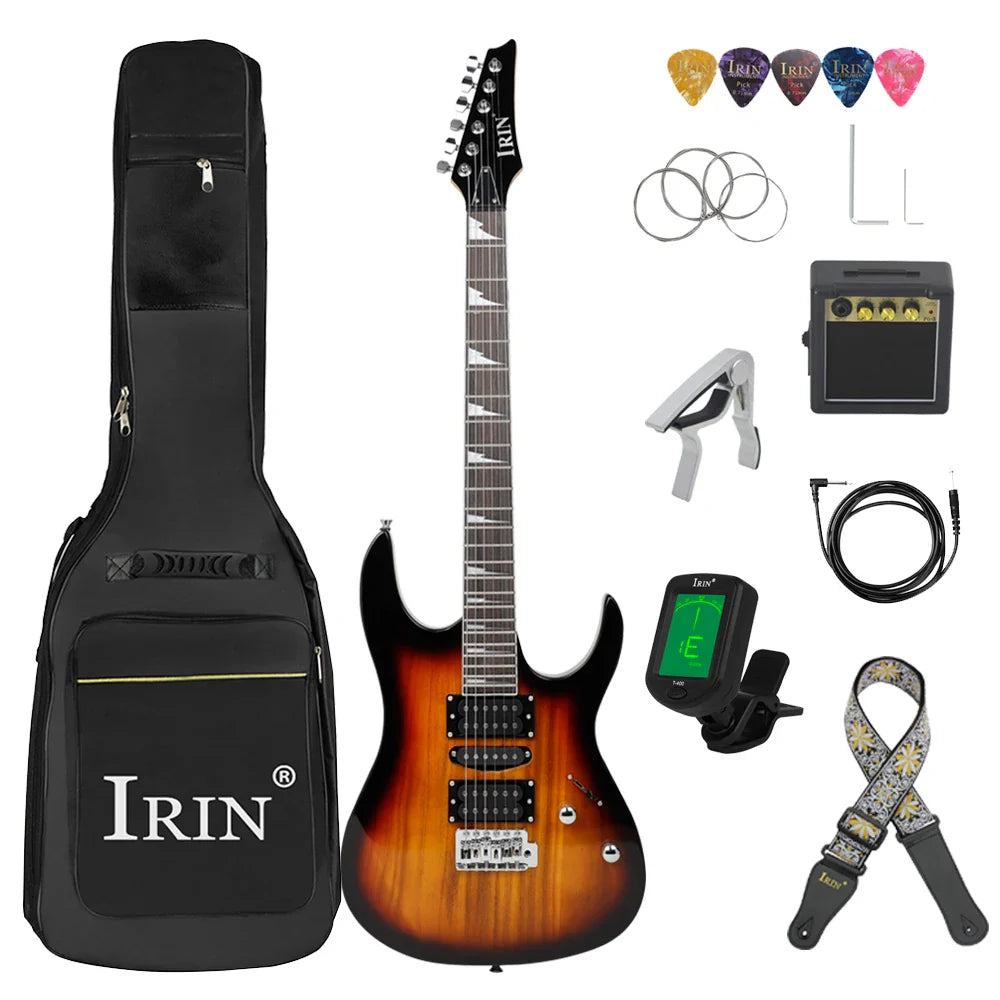 IRIN 6 Strings 24 Frets Electric Guitar Maple Body Neck Electric Guitar Guitarra